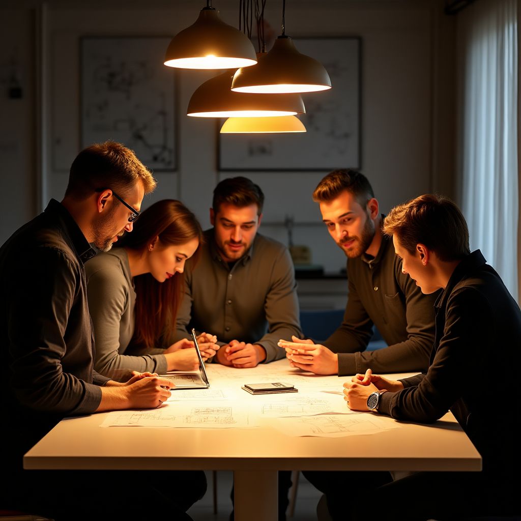 EcoLuma product design meeting
