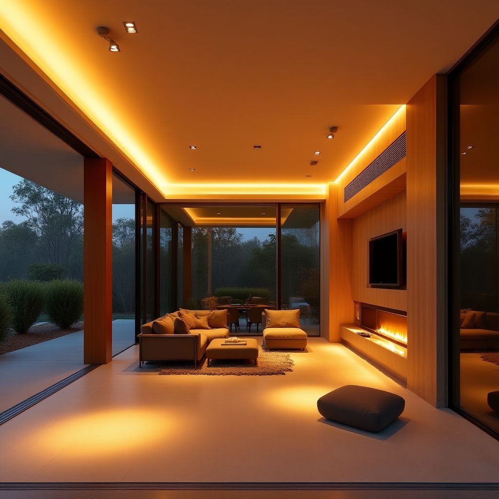 Modern Australian home with EcoLuma smart lighting installation